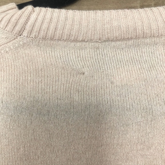 Alexis Wool/Cashmere Blend Cream Tie Cuff Sweater Size M - Picture 7 of 7